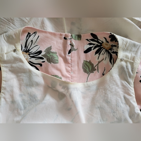 🌟Host Pick🌟 Anne Klein A-Line Print Cotton Floral Dress Size 12 - Picture 10 of 14